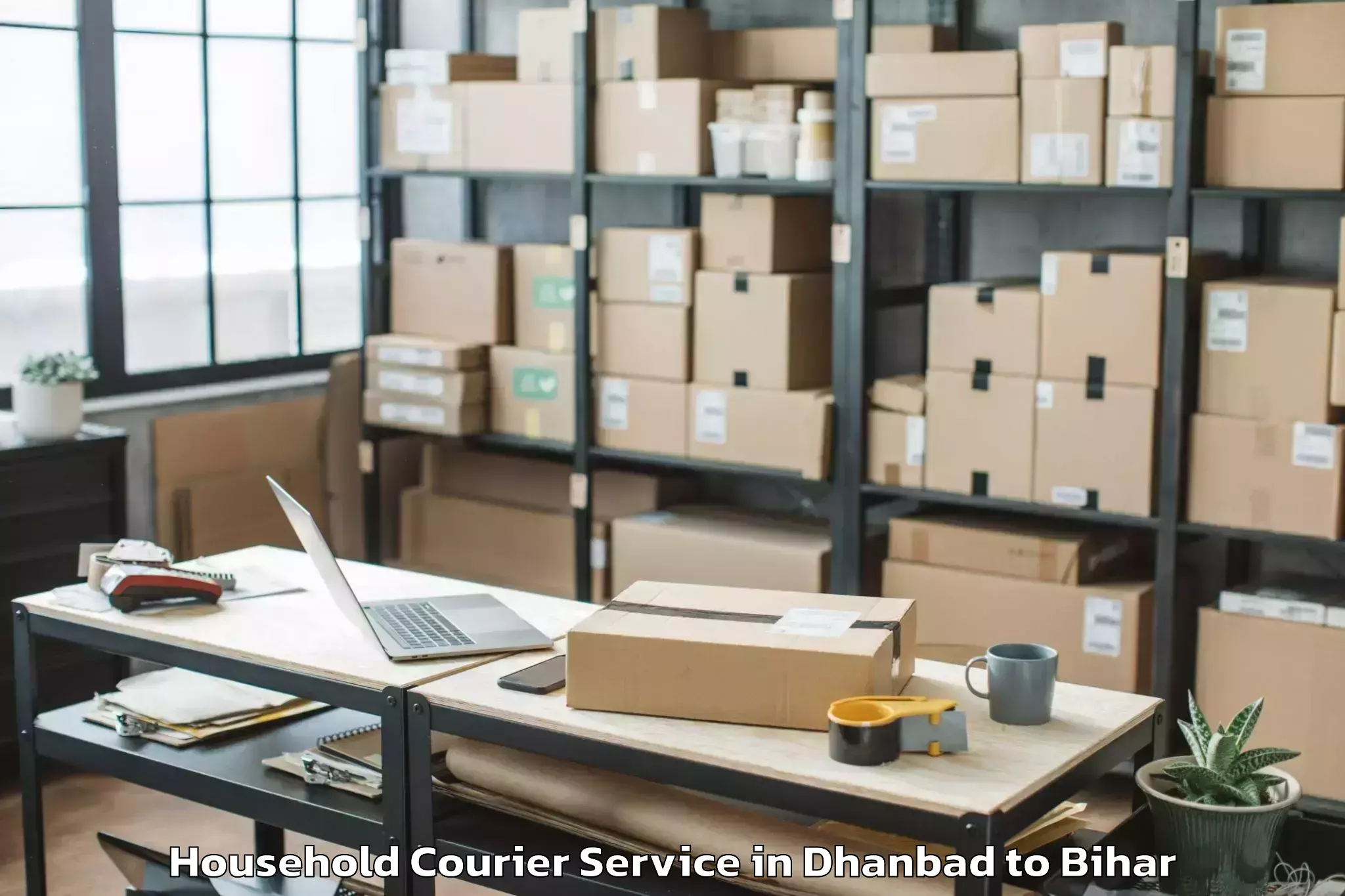 Trusted Dhanbad to Katrisarai Household Courier